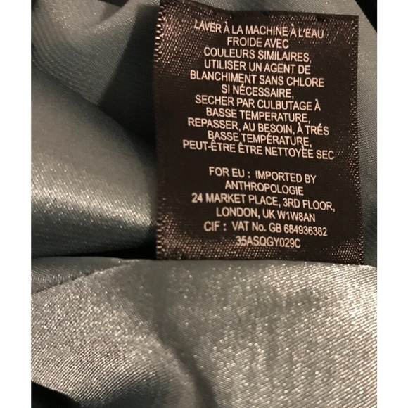 Anthropologie Maeve Black Aria Lattice Cut Fit & Flare S/S Mini Dress - Size 2 - Picture 13 of 13